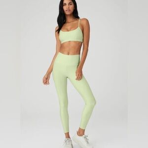 NWT - Alo Yoga Airlift Set ( Intrigue bra + 7/8 leggings) in XS/S/Iced green tea